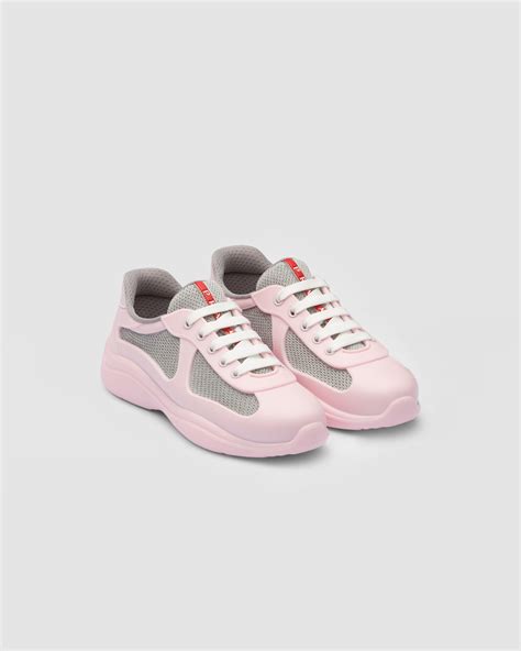 prada cups pink|Peony Pink Prada America's Cup Biker Fabric Sneakers .